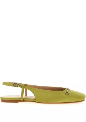 TWINSET square-toe ballerina shoes - Green