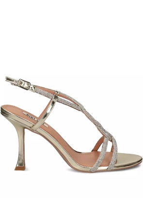 Bibi Lou 90mm Wanda embellished stiletto sandals - Silver