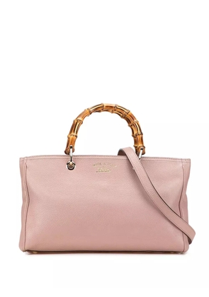 Gucci Pre-Owned 2016-2025 Medium Calfskin Bamboo Shopper satchel - Pink