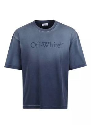 Off-White ombre-effect logo T-shirt - Blue