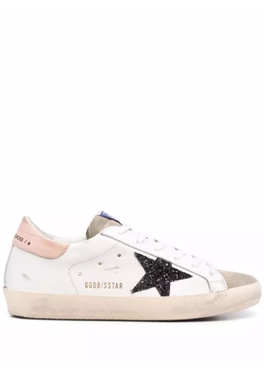 Golden Goose star-patch lace-up sneakers - White