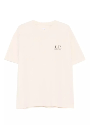 C.P. Company logo-print cotton T-shirt - Neutrals