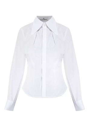 Vivienne Westwood embroidered-logo cotton shirt - White