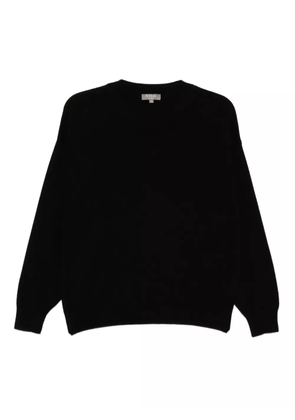 N.Peal oversized round neck jumper - Black