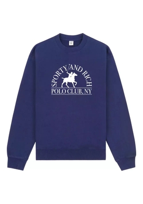 Sporty & Rich cotton sweatshirt - Blue