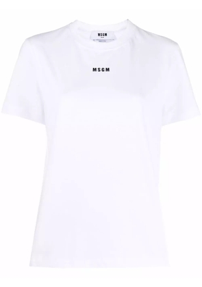 MSGM logo-print short-sleeved T-shirt - White