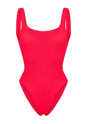 Hunza G low-back textured swimsuit