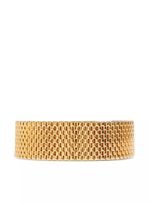 Jil Sander grid-pattern bracelet - Gold