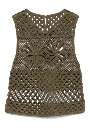 PINKO crochet vest - Green