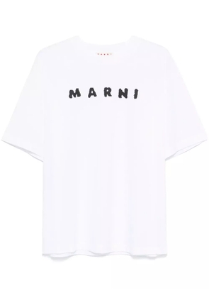 Marni logo-print T-shirt - White