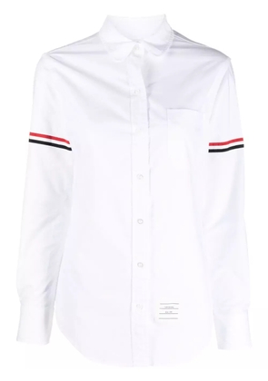 Thom Browne RWB-stripe cotton shirt - White
