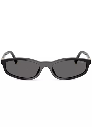 Miu Miu Eyewear oval-frame sunglasses - Black