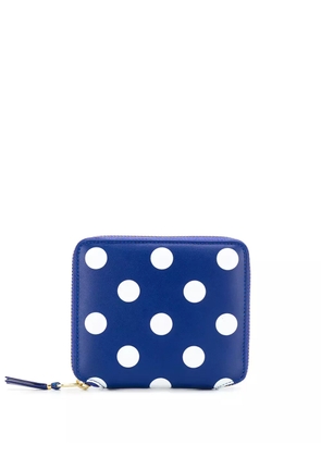 Comme Des Garçons Wallet polka-dot leather wallet - Blue