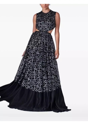 Lethicia Bronstein Archer sequin-embellished cut-out dress - Black