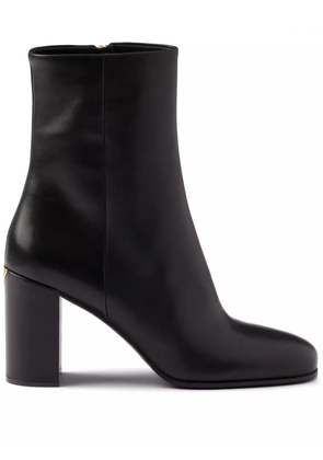 Prada leather 85mm booties - Black