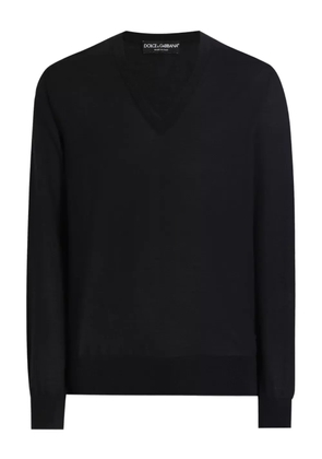 Dolce & Gabbana V-neck cashmere sweater - Blue