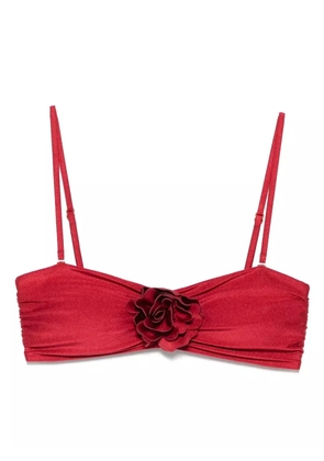 ZIMMERMANN Cascadian Flower bikini top - Red