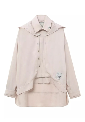 Maison MIHARA YASUHIRO layered-collars shirt - Pink
