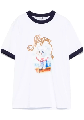 MSGM graphic print T-shirt - White
