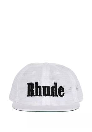 RHUDE logo-embroidery mesh baseball cap - White