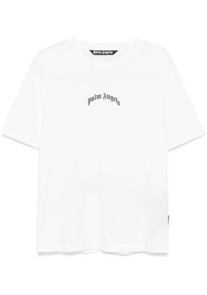 Palm Angels curved-logo T-shirt - White