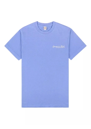 Sporty & Rich embroidered logo T-shirt - Blue