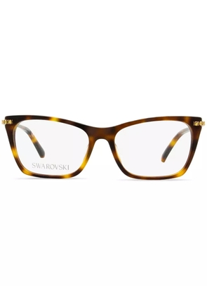 Swarovski Eyewear 5426 tortoiseshell rectangle-frame glasses - Blue