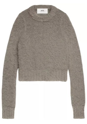 AMI Paris crew-neck jumper - Brown