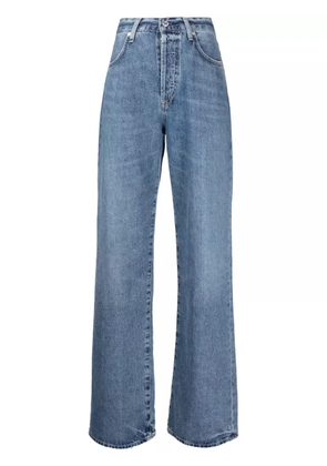 Citizens of Humanity logo-patch organic cotton jeans - Blue