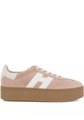 Hogan H681 platform suede sneakers - Pink