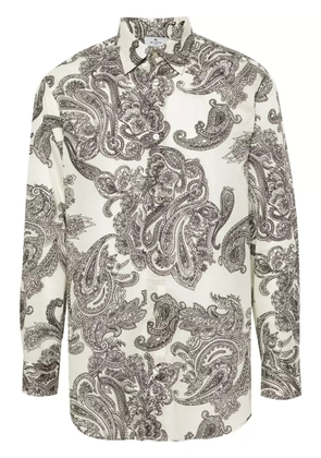 ETRO paisley-print cotton shirt - Neutrals