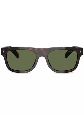 Prada Eyewear logo-plaque sunglasses - Brown