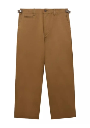 Comme des Garçons Homme belt-detail wide-leg trousers - Neutrals