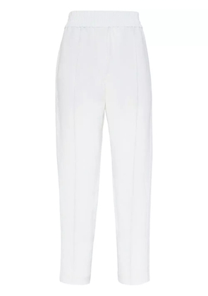 Brunello Cucinelli cropped tapered trousers - Neutrals