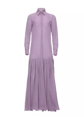 IL VOLO NOA pleated shirt dress - Purple
