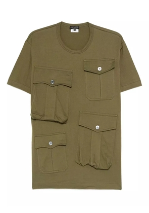 Comme des Garçons Homme Plus pocket-detail round-neck T-shirt - Green