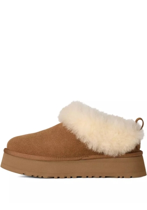 UGG platform suede flat mules - Brown