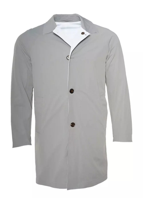 Kired reversible buttoned overcoat - Grey