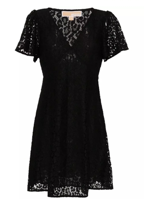Michael Michael Kors V-neck lace mini dress - Black