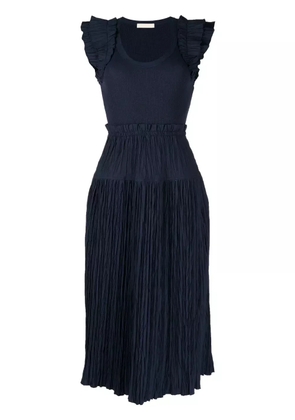 Ulla Johnson Virginia pleated midi dress - Blue