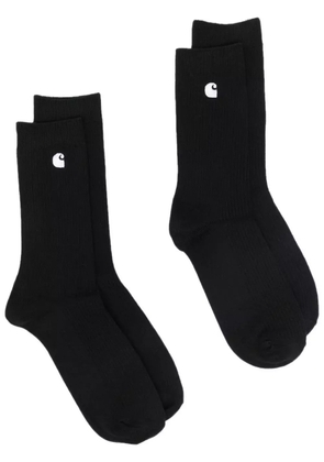Carhartt WIP embroidered logo knitted socks - Black