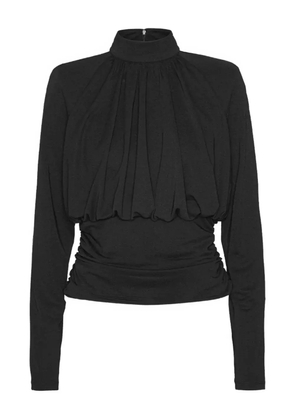 ROTATE BIRGER CHRISTENSEN ruched high-neck top - Black