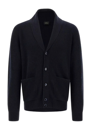 Brioni shawl-collar button cardigan - Blue