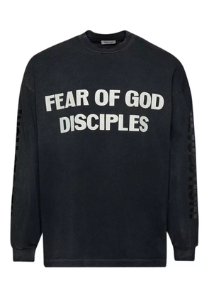 Fear Of God long-sleeve cotton T-shirt - Black