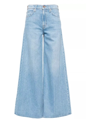 MOTHER Slung Sugar Cone Sneak low-rise flared jeans - Blue