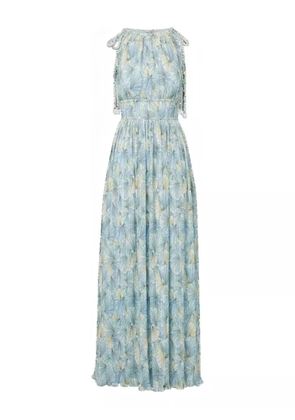 Veronica Beard floral-pattern maxi dress - Blue