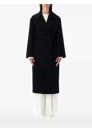 Alberta Ferretti belted wrap coat - Black