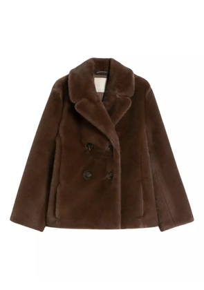 'S Max Mara double-breasted collar jacket - Brown
