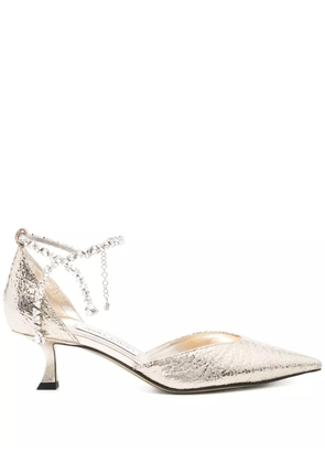 Jimmy Choo 50mm Stevie pumps - Gold