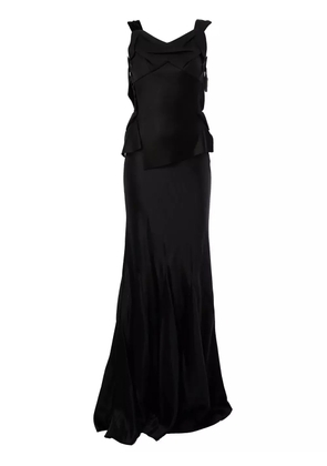 Maison Margiela open back evening dress - Black